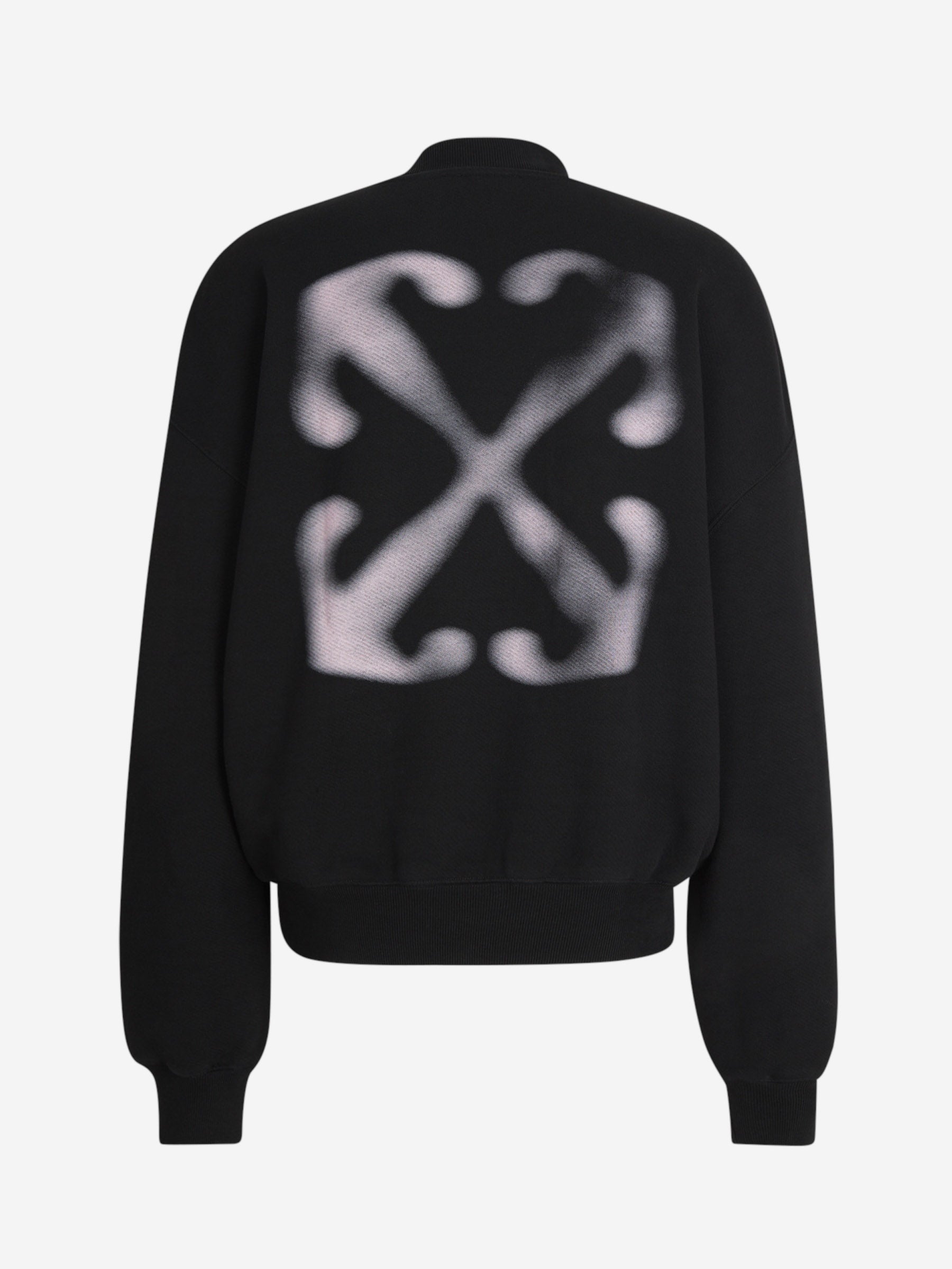 Cotton Logo Sweatshirt Off-white оригінал – Купити в Україні – вид ззаду