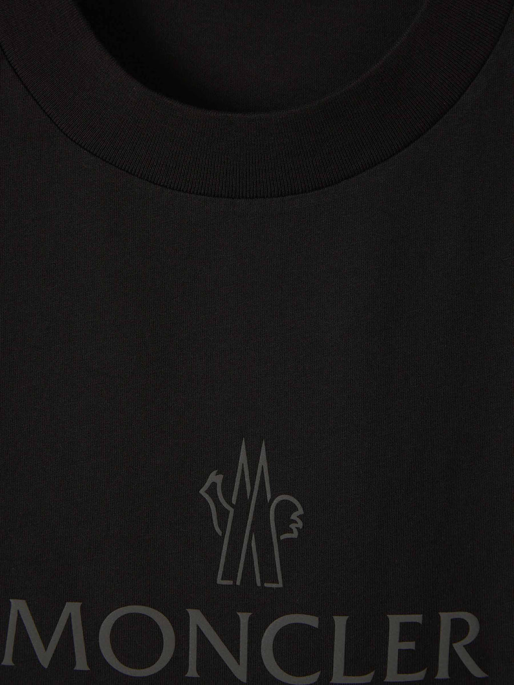 Printed Cotton T-Shirt Moncler – Гарантія оригінальності – детальний вид