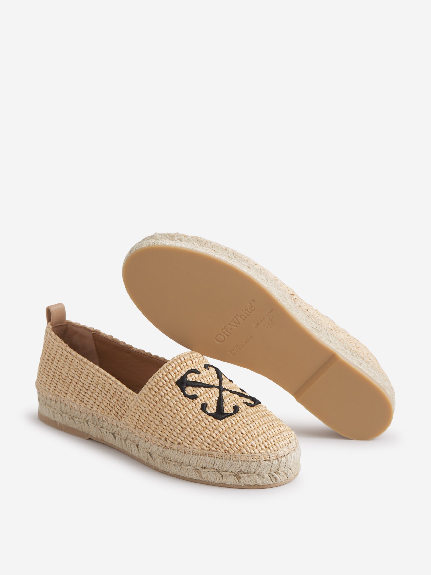 Оригінальна Arrow Raffia Espadrilles Off-white – збільшений вид