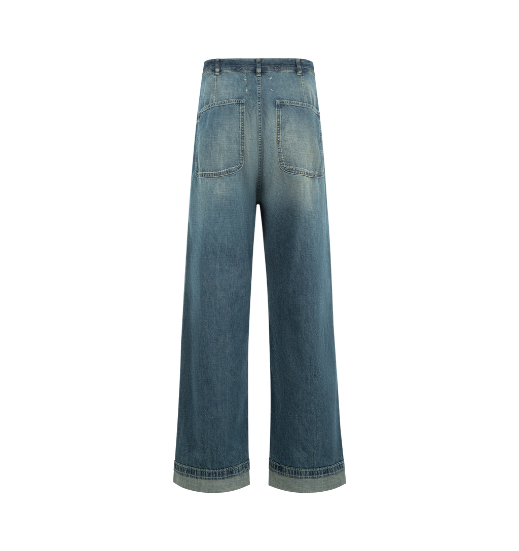 Оригінальна Wide Leg Jeans Maison margiela – вид ззаду