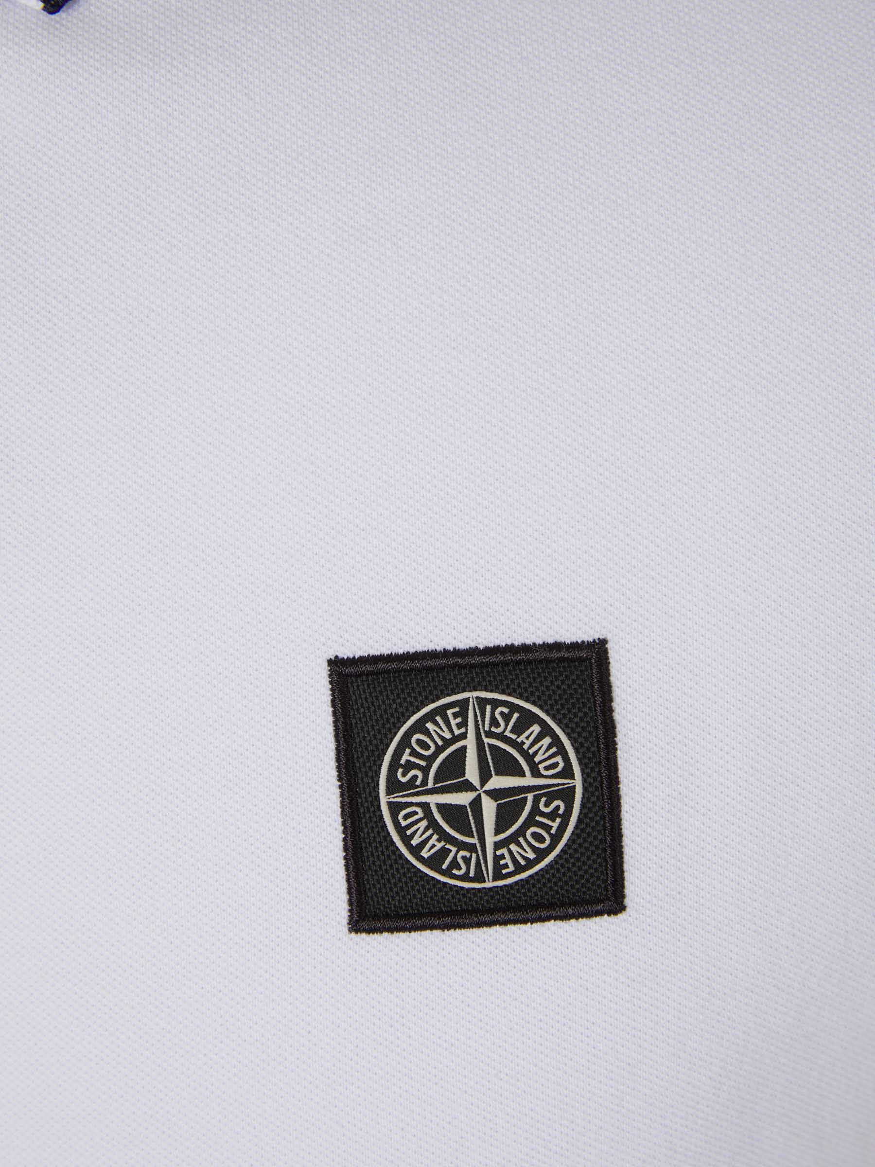 Оригінальна Piqué Polo Striped Detail Stone island – збільшений вид