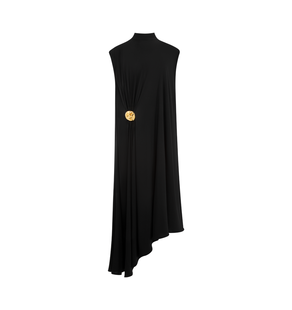 Crepe Viscose Jersey Dress Bottega veneta оригінал – Купити в Україні – боковий вид