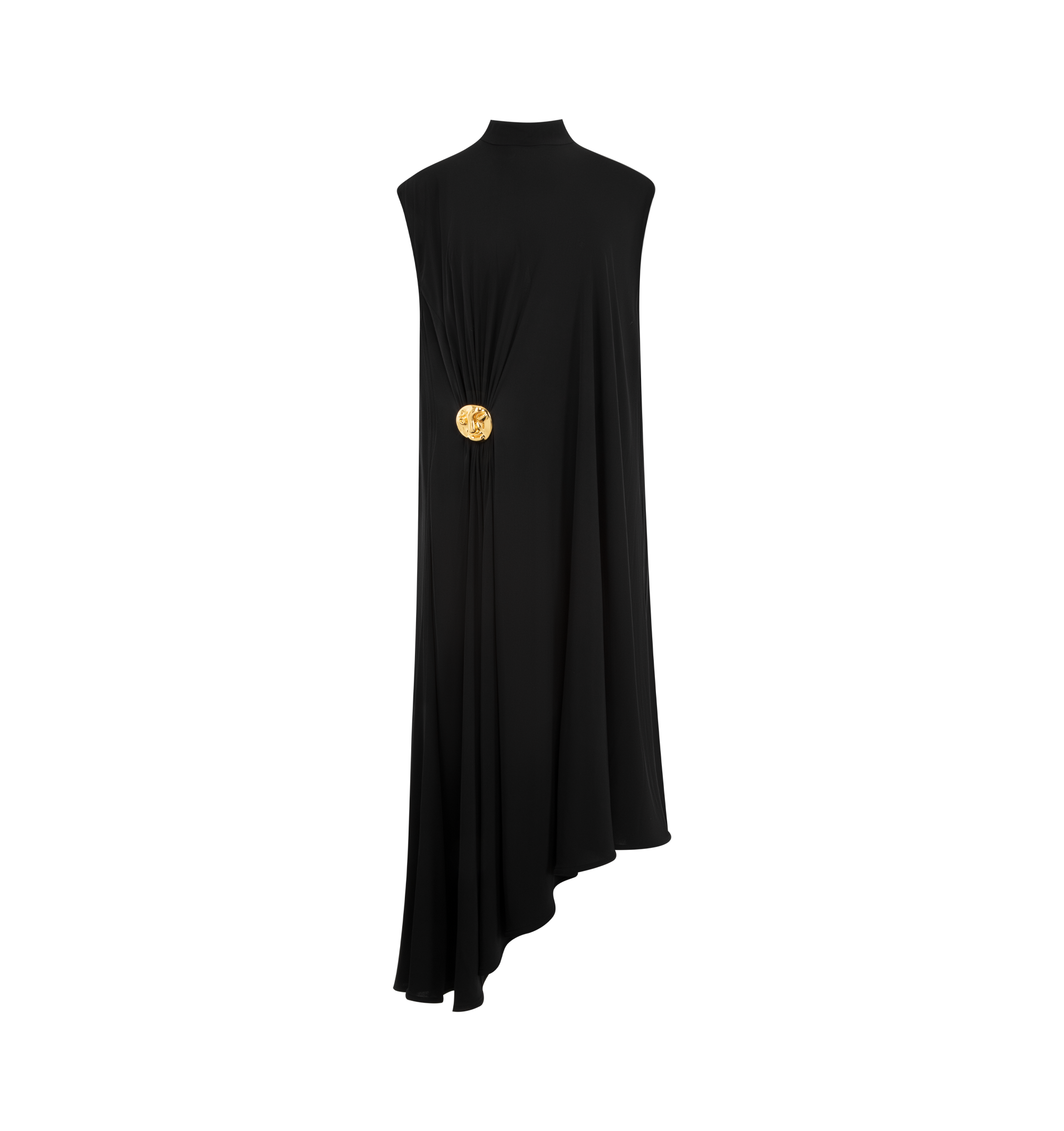 Crepe Viscose Jersey Dress Bottega veneta оригінал – Купити в Україні – боковий вид