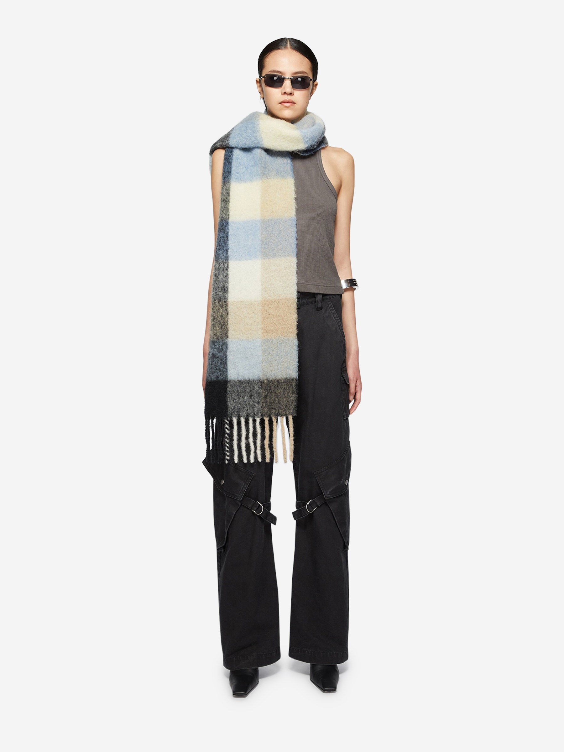 Bufanda Motivo Cuadros Acne studios – Гарантія оригінальності – вид ззаду