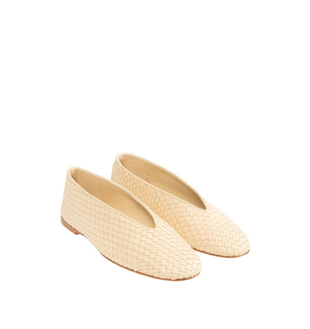 Rosa Ballerina Flat Bottega veneta оригінал – Купити в Україні – вид ззаду