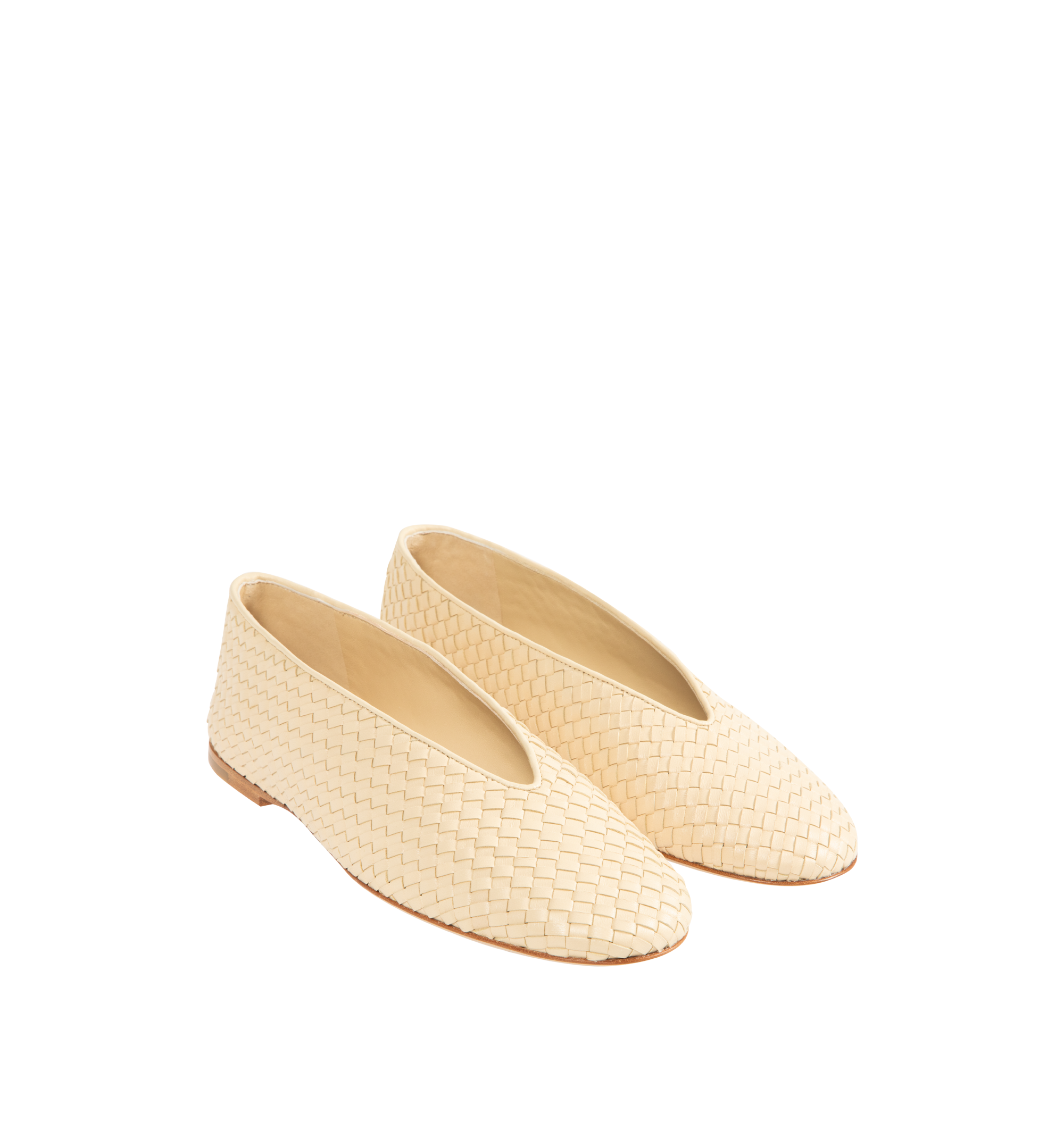 Rosa Ballerina Flat Bottega veneta оригінал – Купити в Україні – вид ззаду