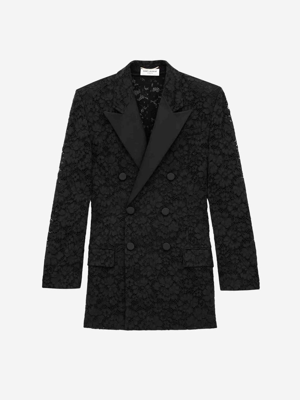 Guipure Lace Blazer Saint laurent оригінал – Купити в Україні – боковий вид