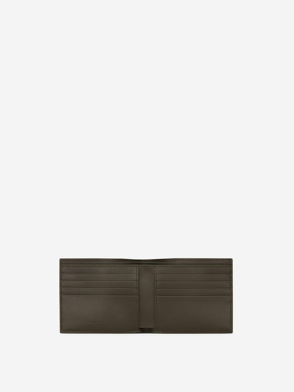 Logo Leather Wallet Saint laurent – Гарантія оригінальності – вид ззаду