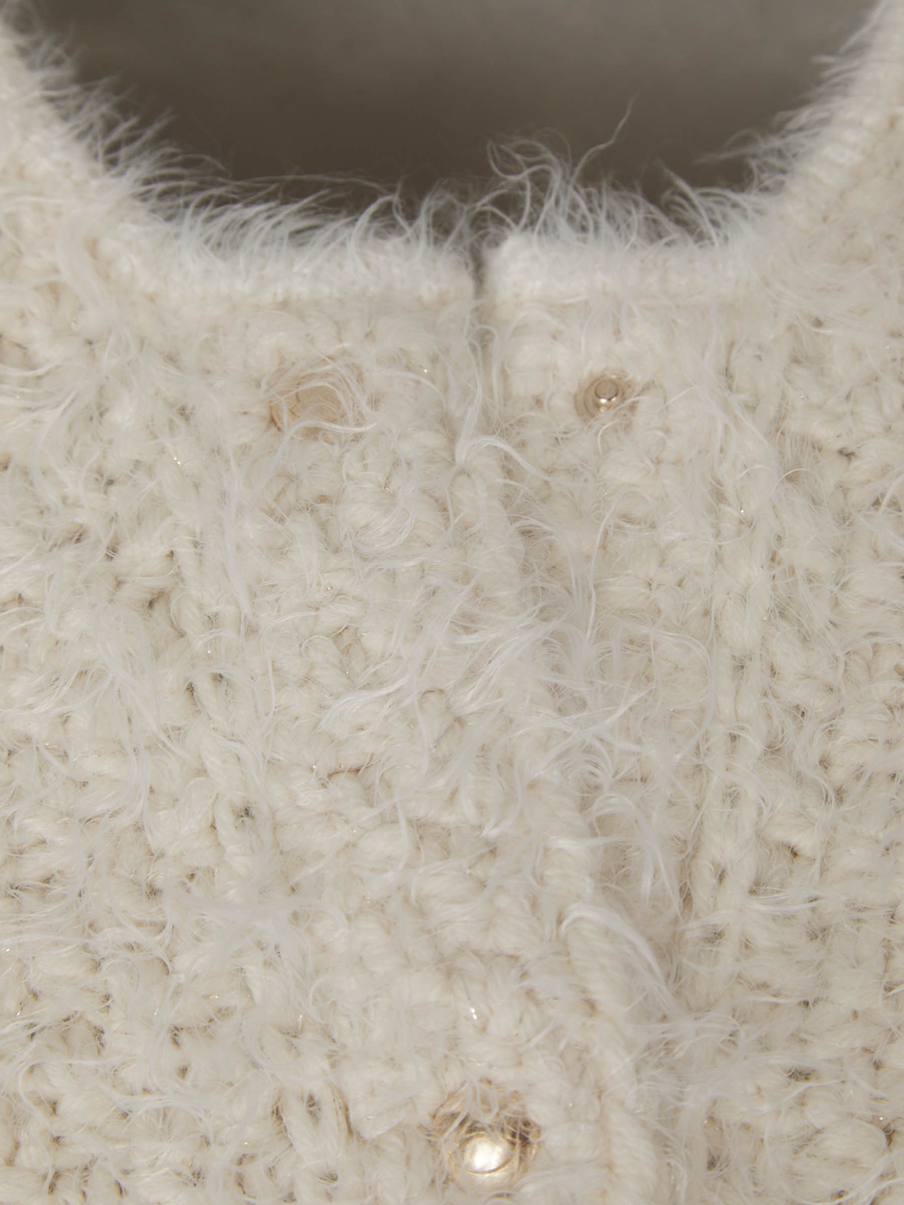 Оригінальна Quilted Wool Cardigan Moncler – детальний вид - MONCLER