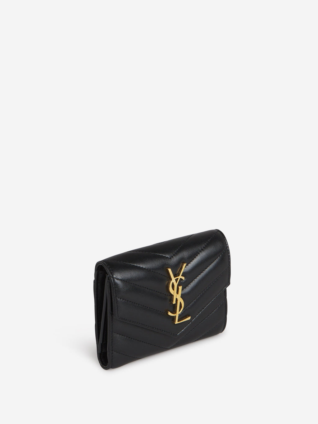 Logo Leather Wallet Saint laurent – Гарантія оригінальності – вид ззаду