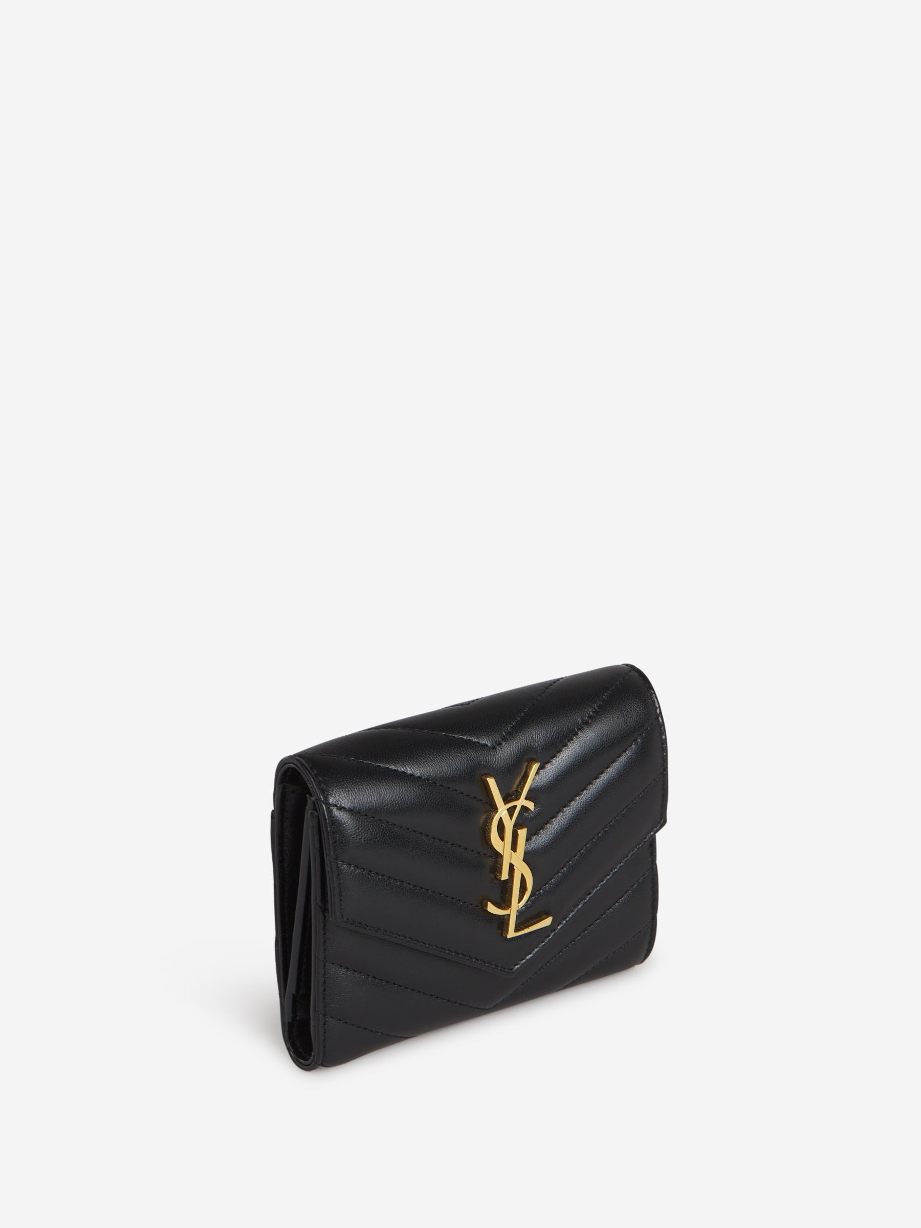 Logo Leather Wallet Saint laurent – Гарантія оригінальності – вид ззаду