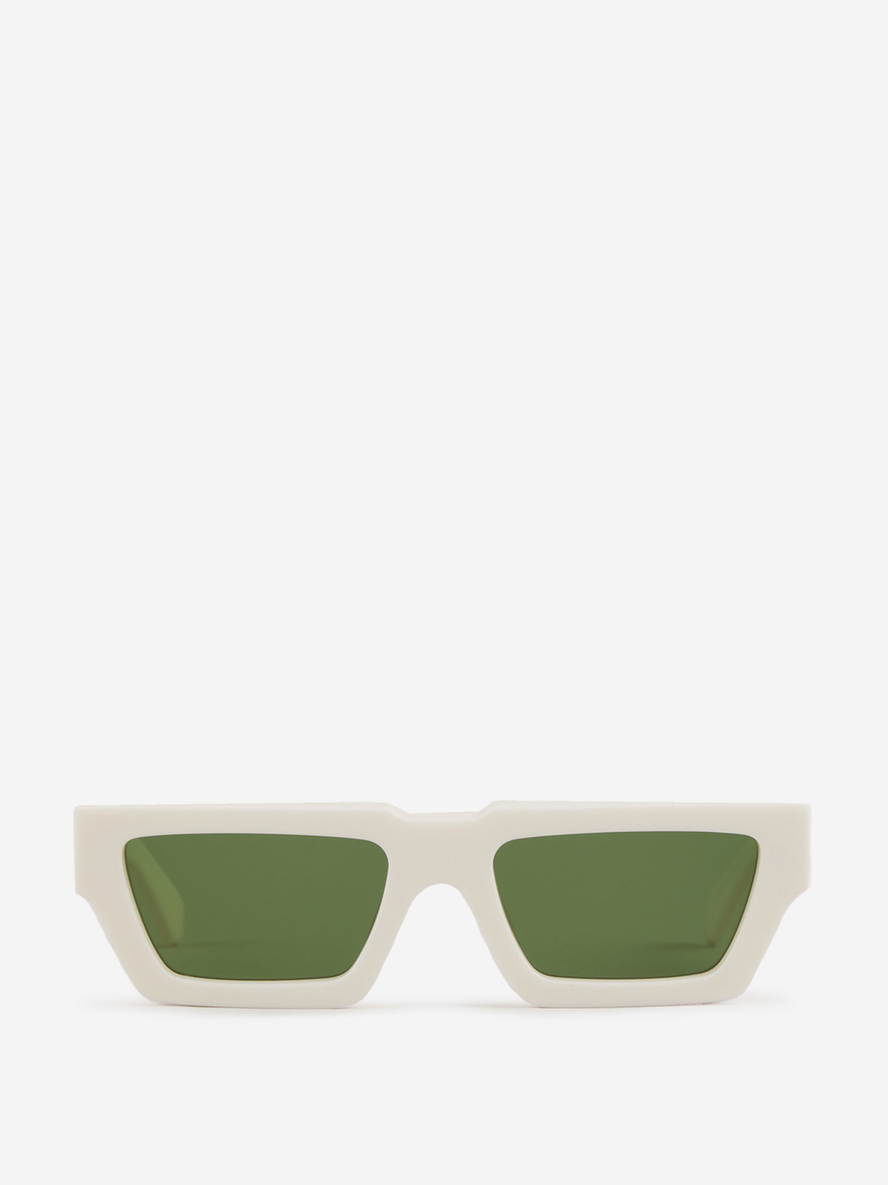 Manchester Rectangular Sunglasses Off-white оригінал – Купити в Україні – боковий вид