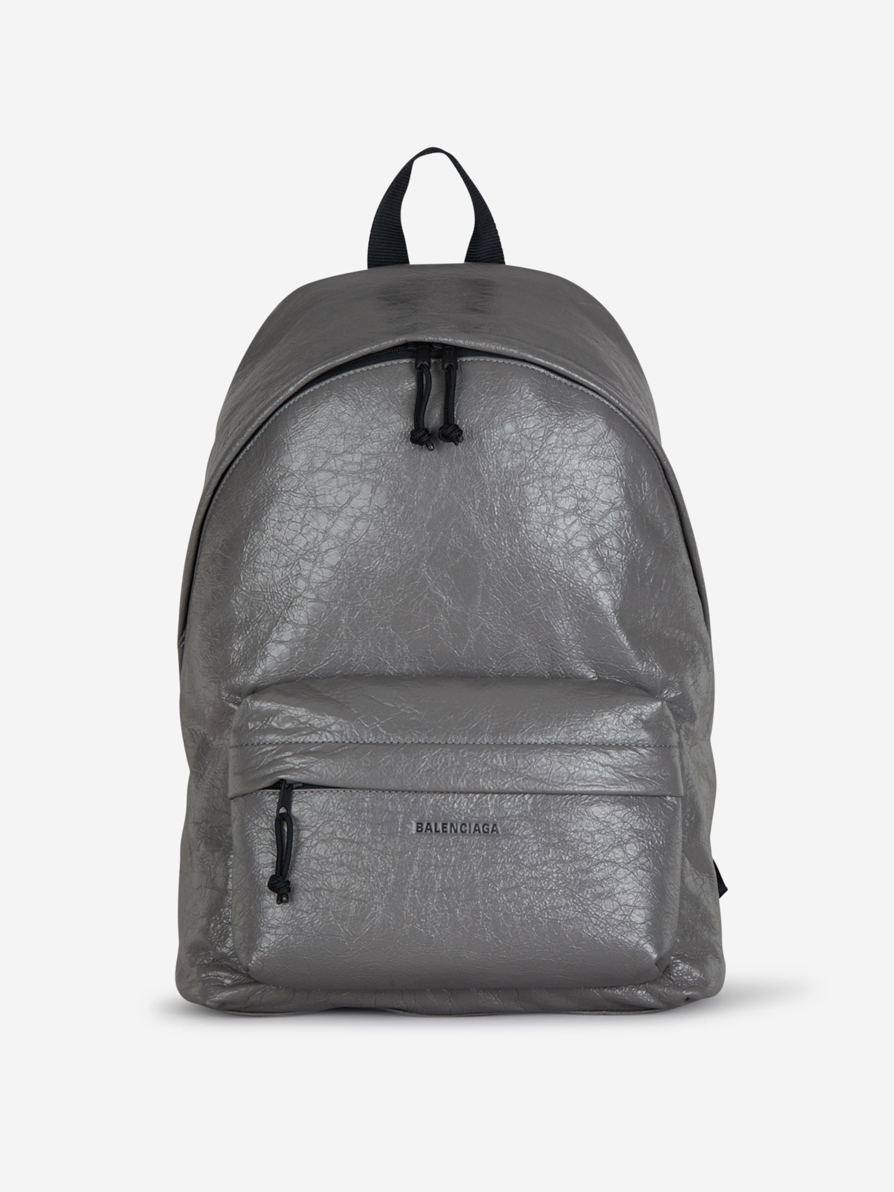 Оригінальна Logo Leather Backpack Balenciaga – боковий вид