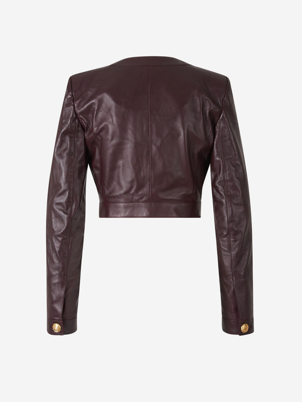 Оригінальна Cropped Leather Jacket Chloe – вид ззаду