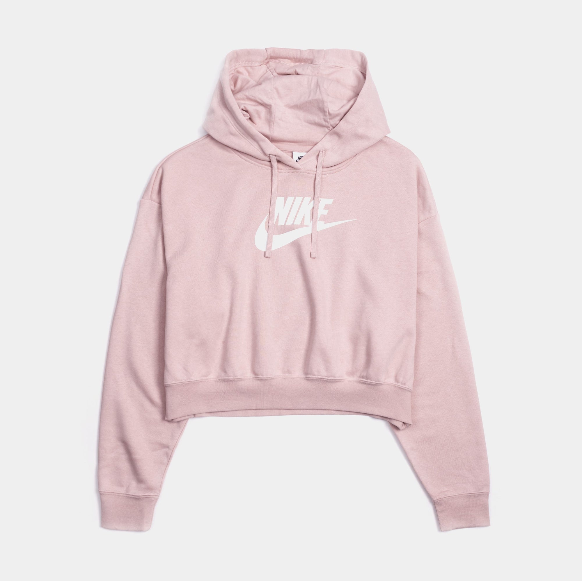 Nsw Club Cropped Fleece Womens Hoodie Nike – Гарантія оригінальності – боковий вид - NIKE