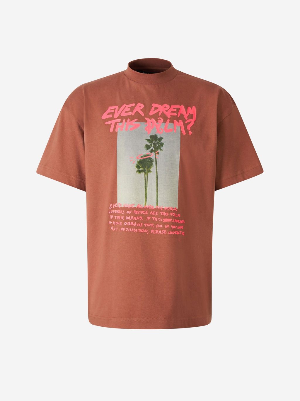 Оригінальна Printed Cotton T-Shirt Palm angels – боковий вид