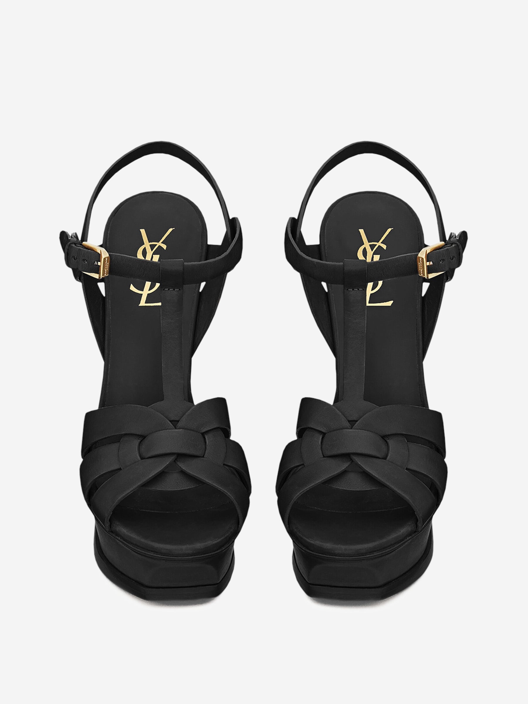 Tribute Heeled Sandals Saint laurent – Гарантія оригінальності – вид ззаду