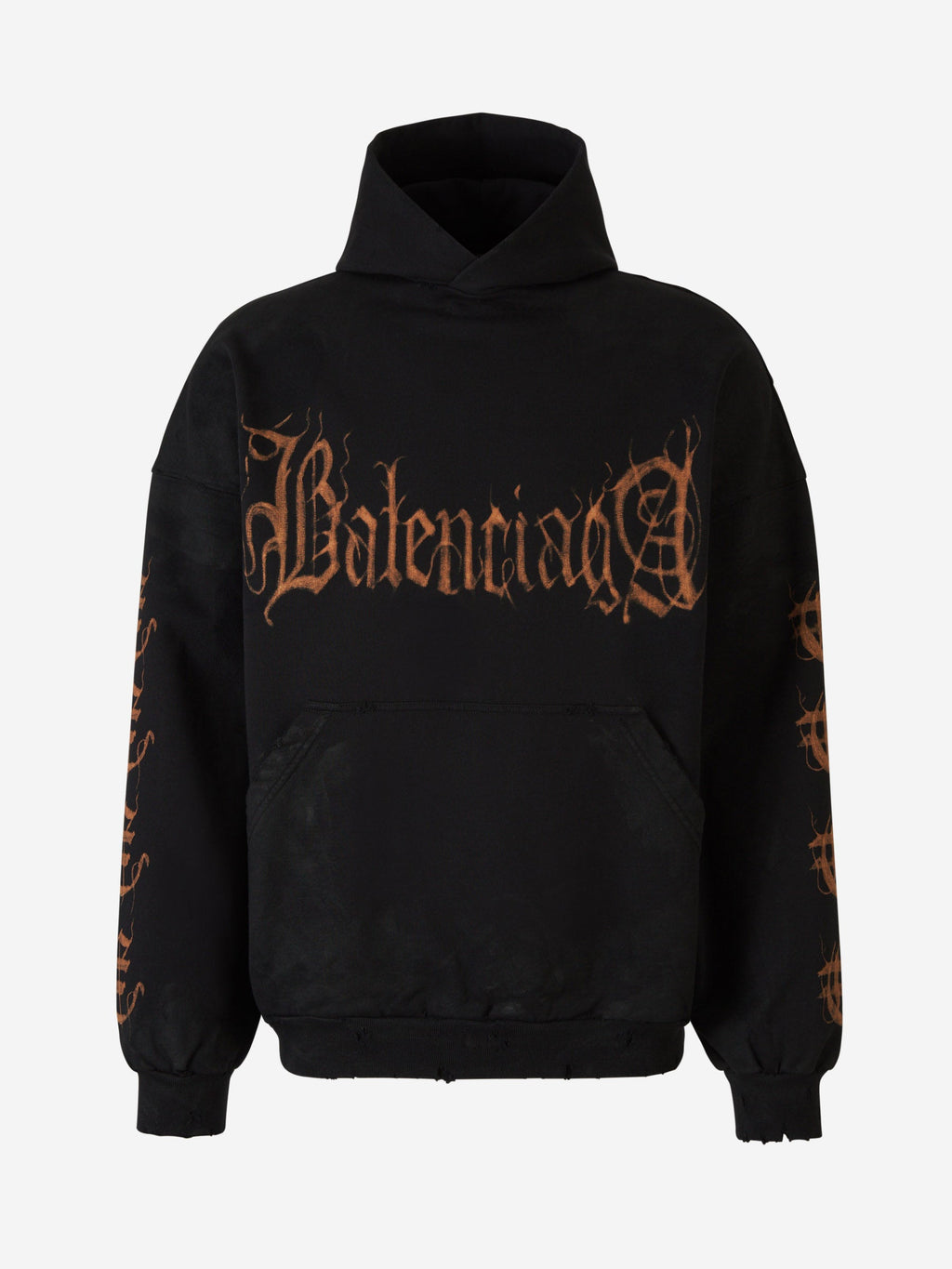 Printed Hood Sweatshirt Balenciaga – Гарантія оригінальності – боковий вид