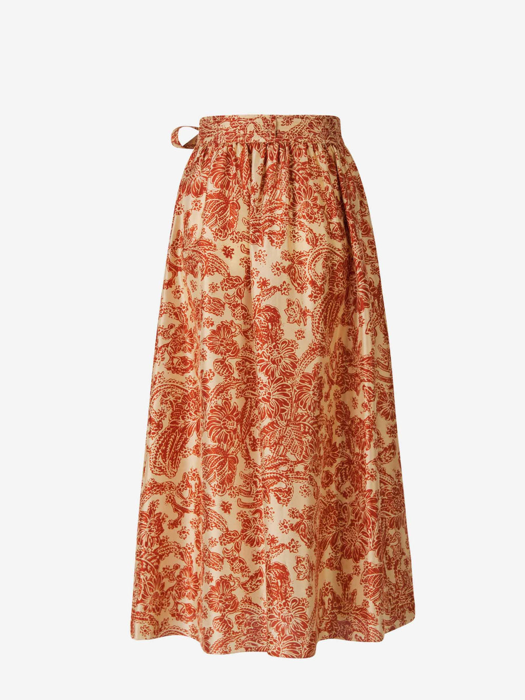 Оригінальна Floral Motif MIDI Skirt Loro piana – вид ззаду
