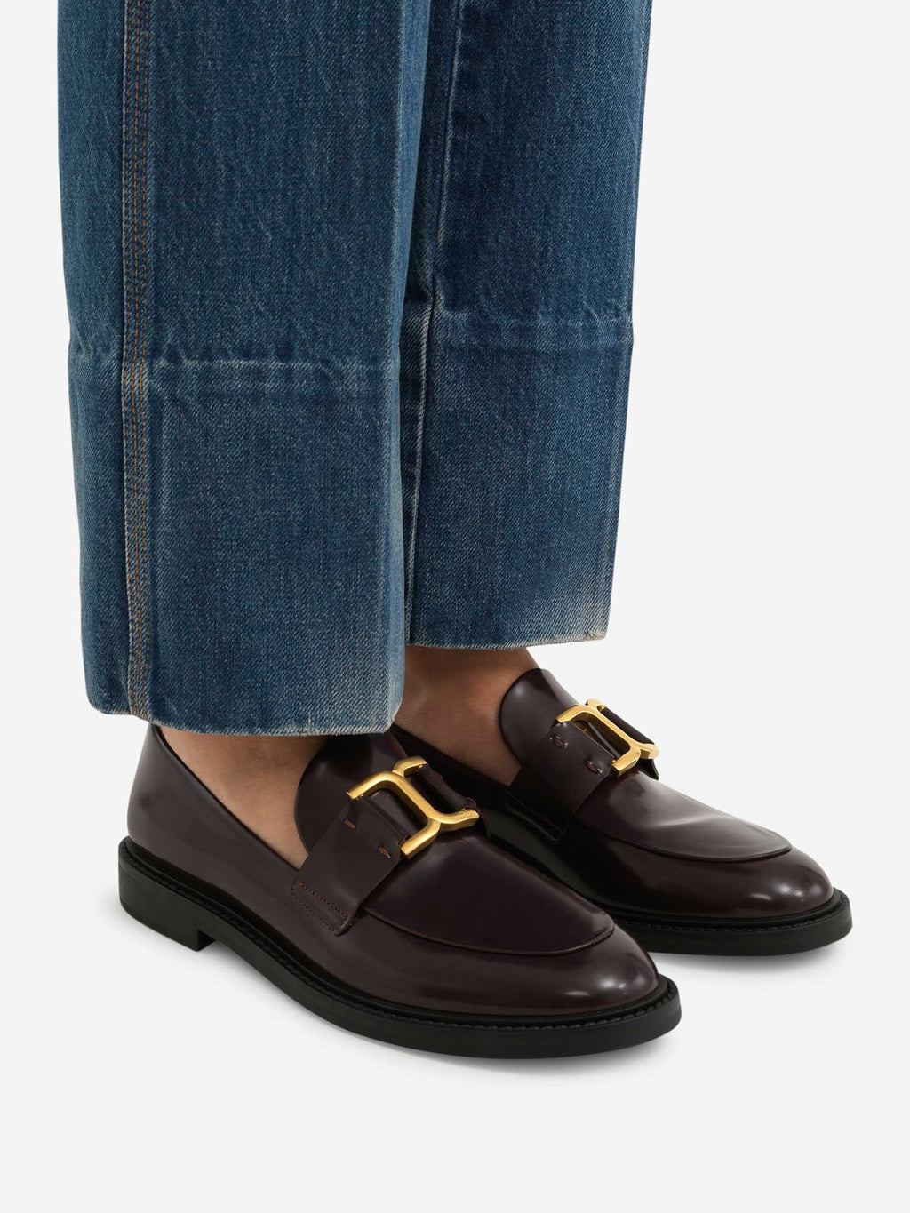Marcie Leather Moccasins Chloe – Гарантія оригінальності – вид ззаду