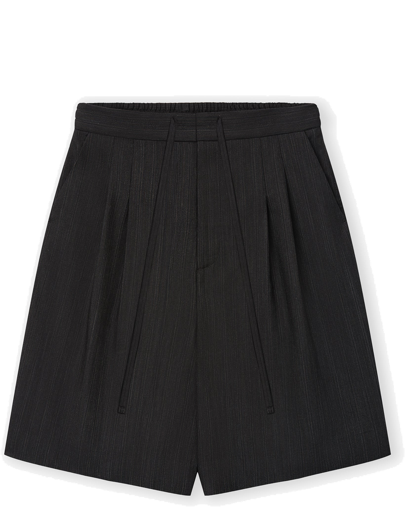Оригінальна Black Striped Wool Baggy Shorts Fear of god