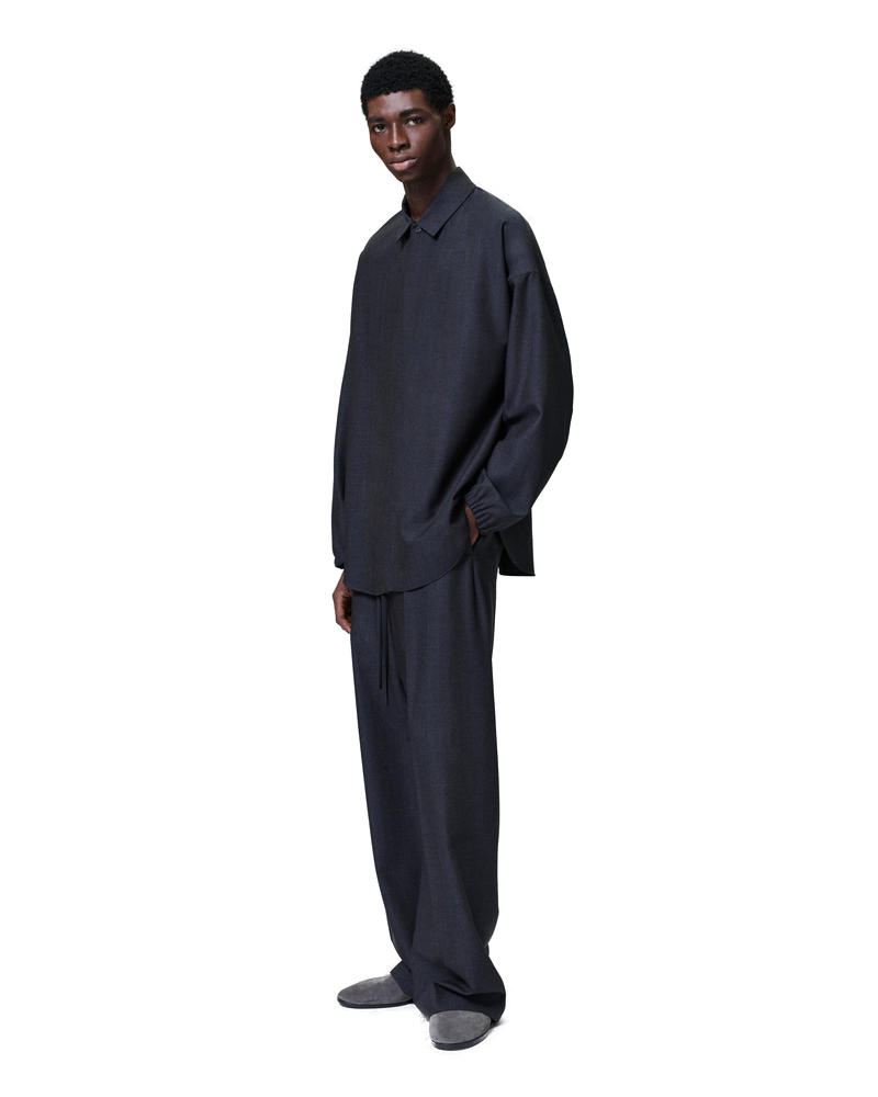 Grey Striped Wool Wide Leg Drawstring Pants Fear of god – Гарантія оригінальності