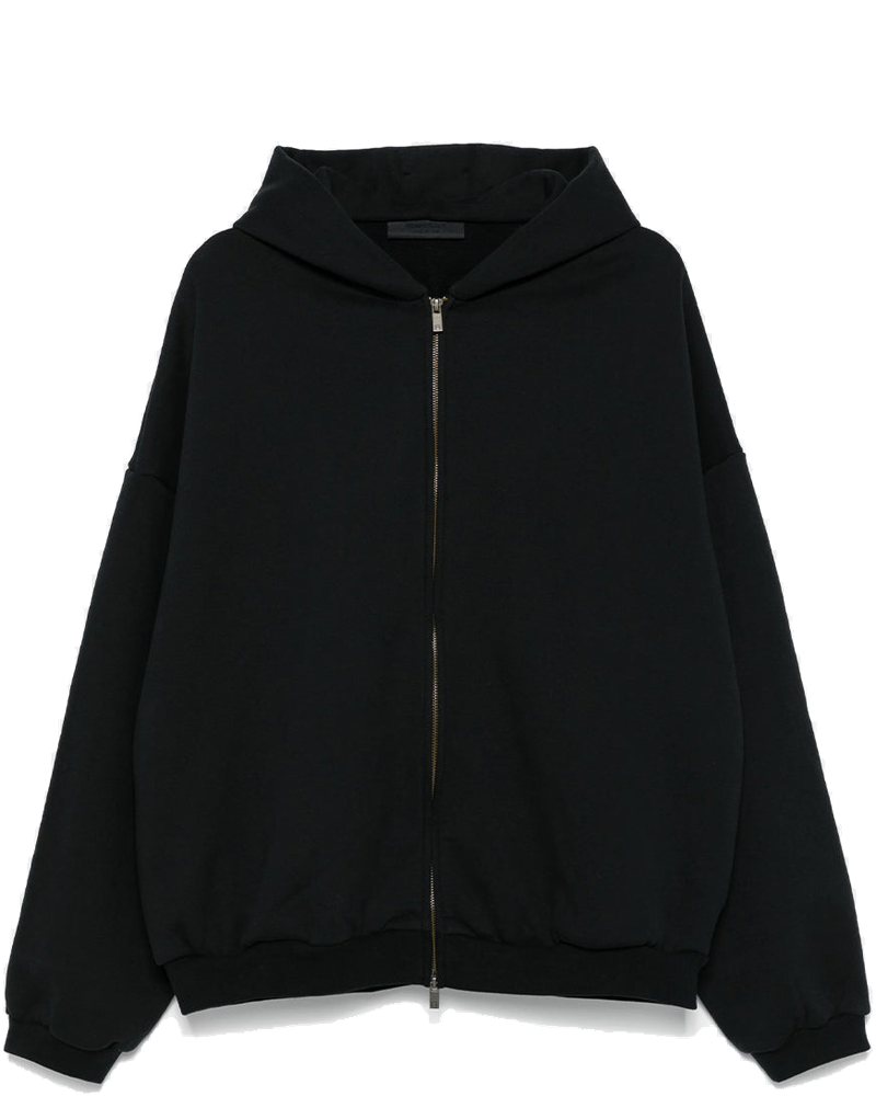 Оригінальна Black Heavy Fleece Full Zip Hoodie Fear of god
