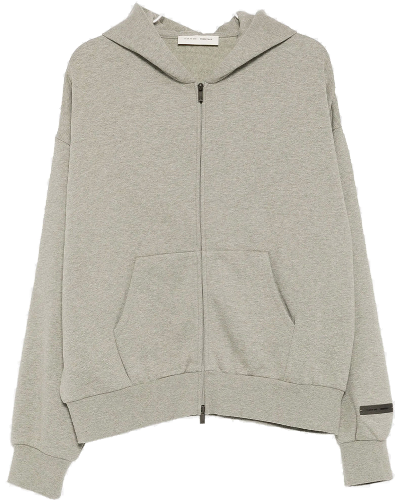 Concrete Heather Classic Fit Fleece Zip Up Hoodie Fear of god оригінал – Купити в Україні