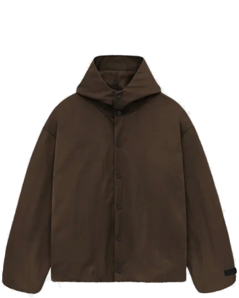Оригінальна Brown Textured Nylon Hooded Coaches Jacket Fear of god