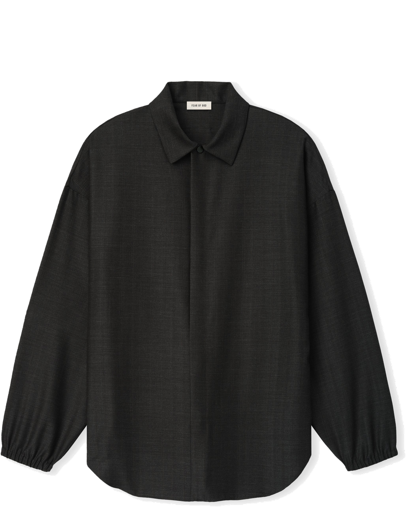 Оригінальна Grey Striped Wool Elastic Cuff Shirt Fear of god