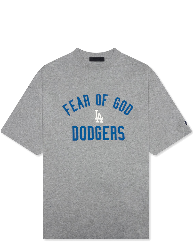 X Mlb Dodgers 90s Tee Concrete Heather Fear of god – Гарантія оригінальності