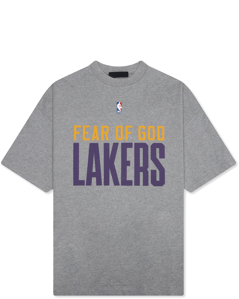 X Nba Lakers 90s Tee Concrete Heather Fear of god – Гарантія оригінальності
