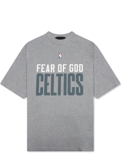 X Nba Celtics 90s Tee Concrete Heather Fear of god – Гарантія оригінальності