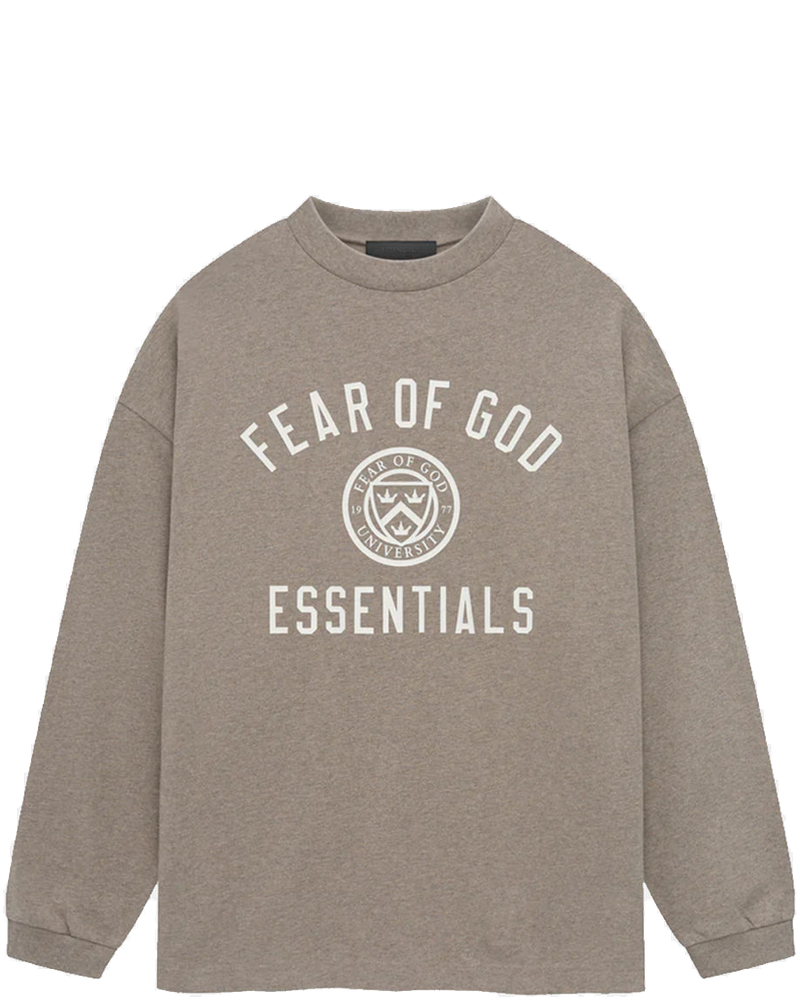 Heather Grey Jersey Long Sleeve Tee Fear of god – Гарантія оригінальності
