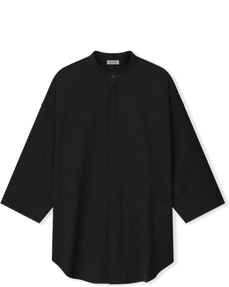 Cotton Wool Oxford Mandarin Relaxed Short Sleeve Shirt Fear of god – Гарантія оригінальності