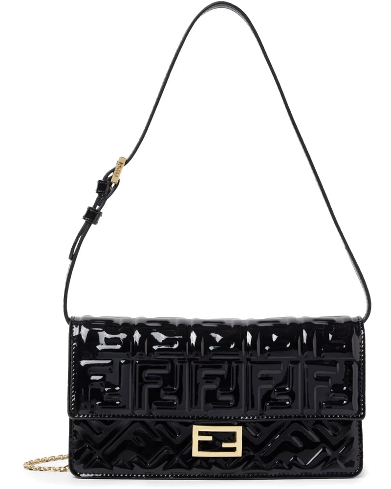 Оригінальна Portafoglio Baguette In Vernice Fendi