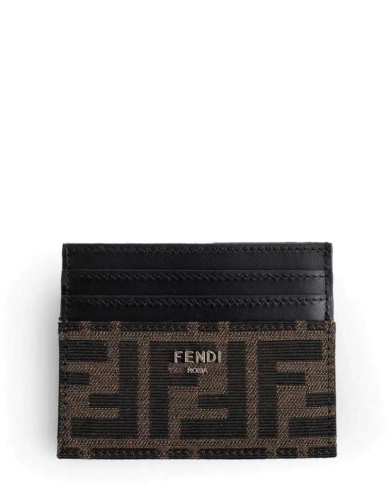 Ff Fabric And Leather Card Holder Fendi – Гарантія оригінальності