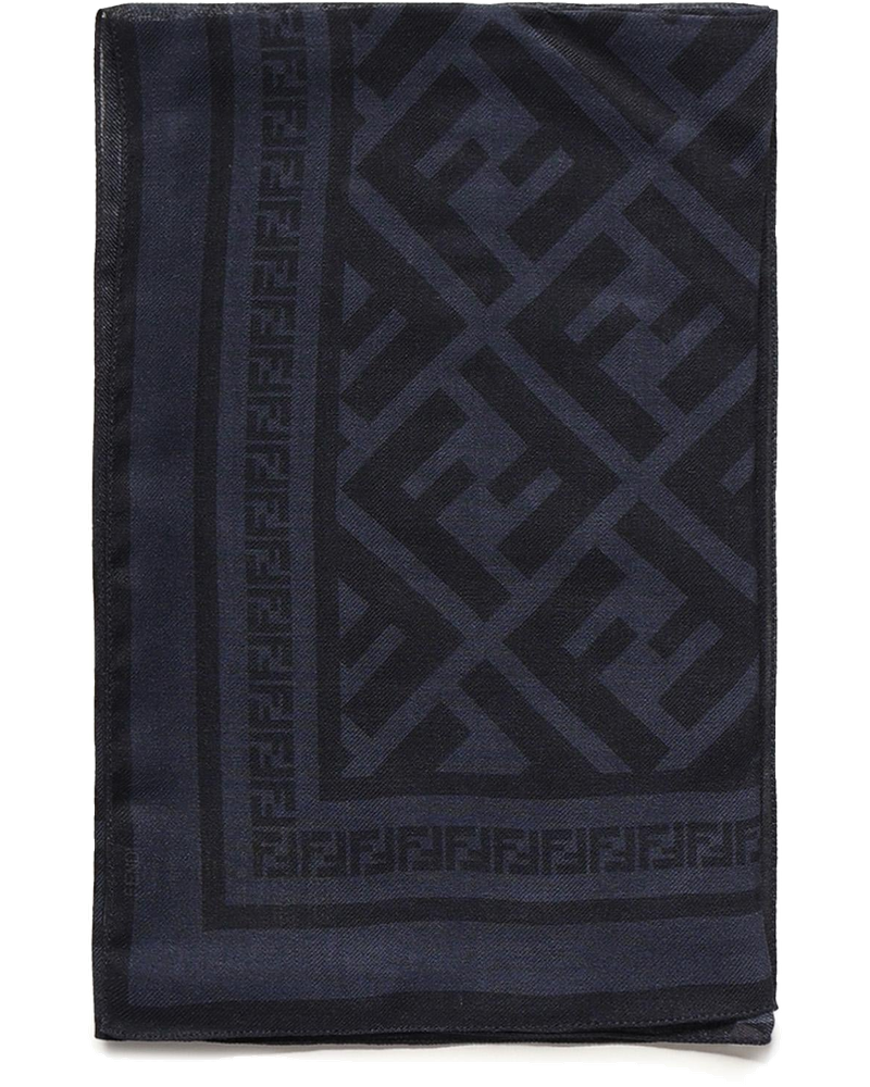 Оригінальна Bandana In Lana E Seta Ff Jacquard Fendi
