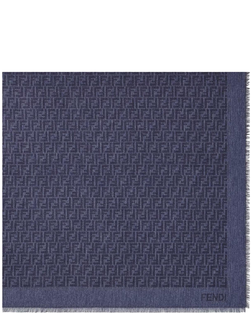 Scialle Ff Jacquard In Cotone E Lana Fendi – Гарантія оригінальності