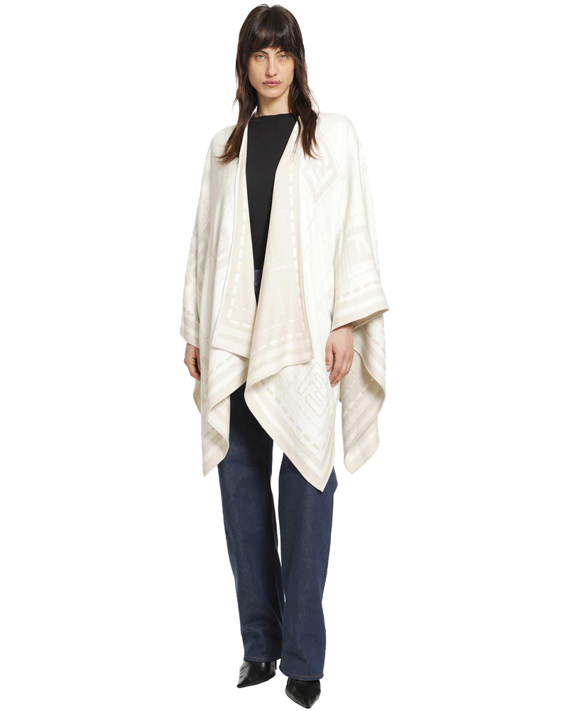Оригінальна Wool Jacquard Poncho Fendi