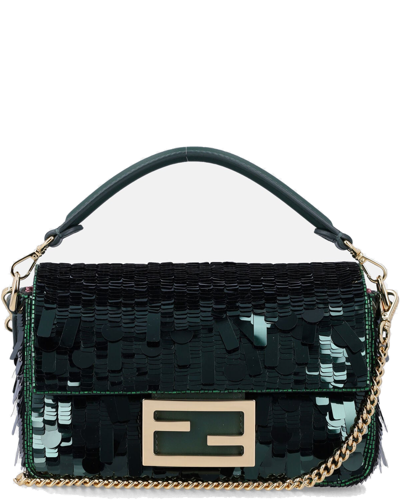 Baguette® Mini Bag With Green Sequins Fendi – Гарантія оригінальності