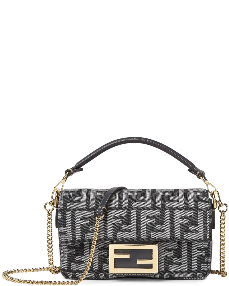 Borsa Baguette® Mini In Jacquard Ff Effetto Denim Fendi оригінал – Купити в Україні