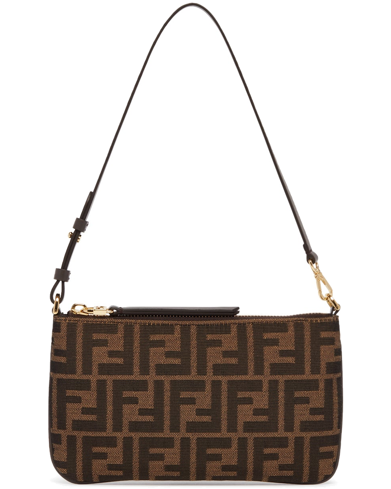 Оригінальна Brown Flat Pouch Baguette Bag Fendi