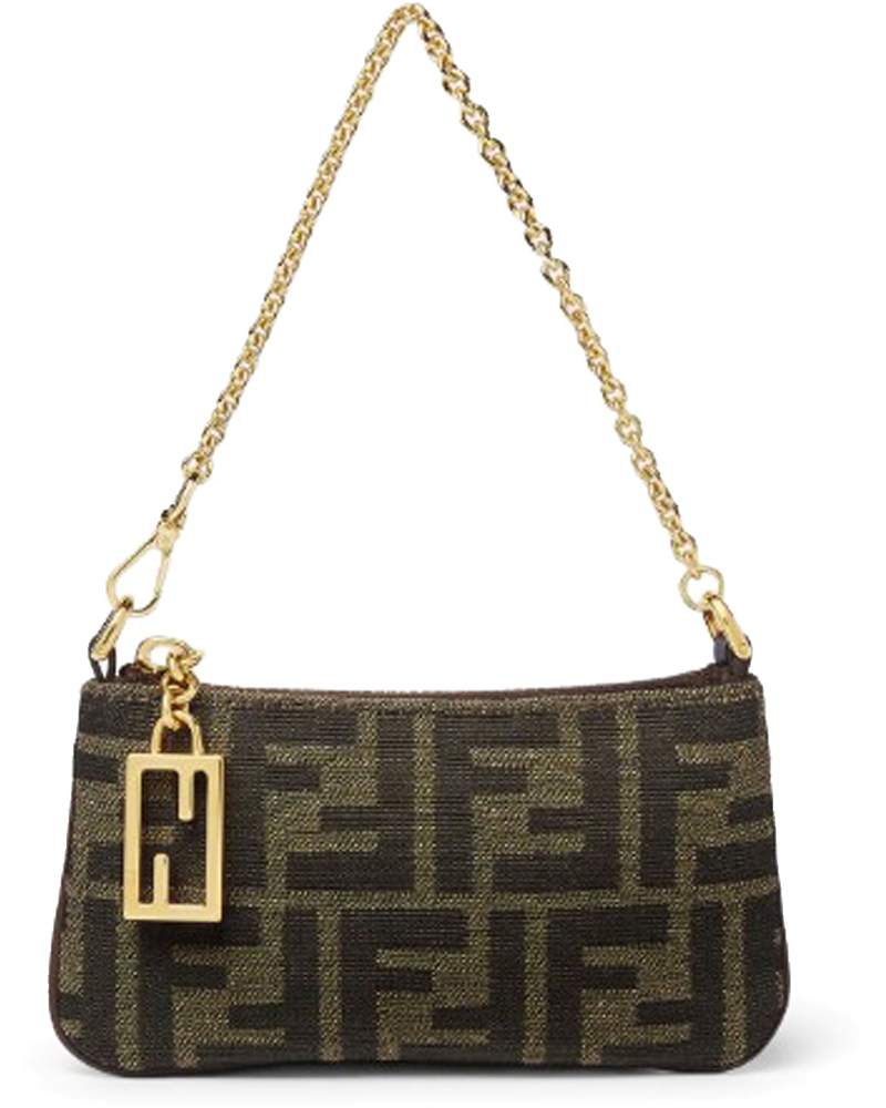 Baguette Mini Pouch In Jacquard Ff Fendi – Гарантія оригінальності
