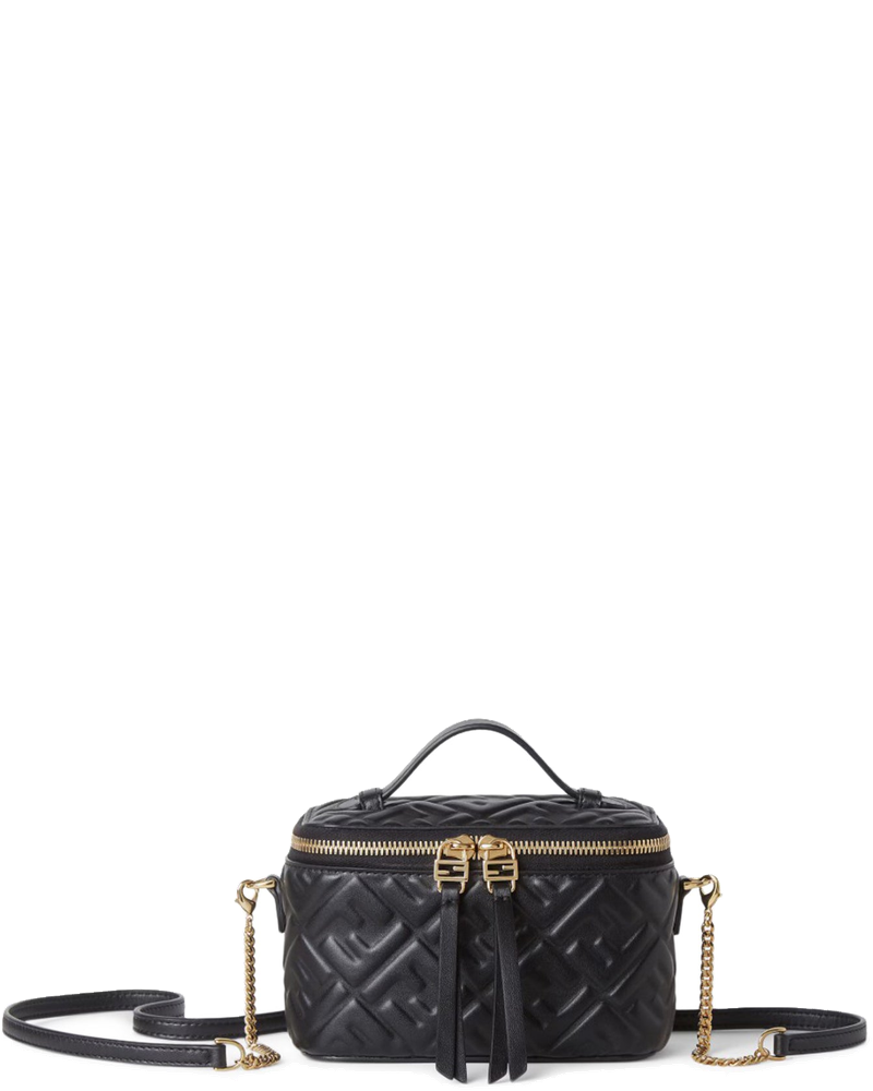 Vanity Mini Bag In Black Nappa With Ff Motif Fendi оригінал – Купити в Україні