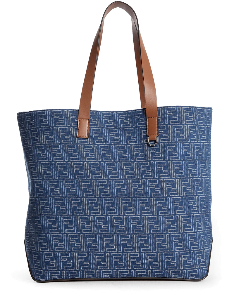 Ff Denim-Effect Shopping Bag Medium Fendi – Гарантія оригінальності
