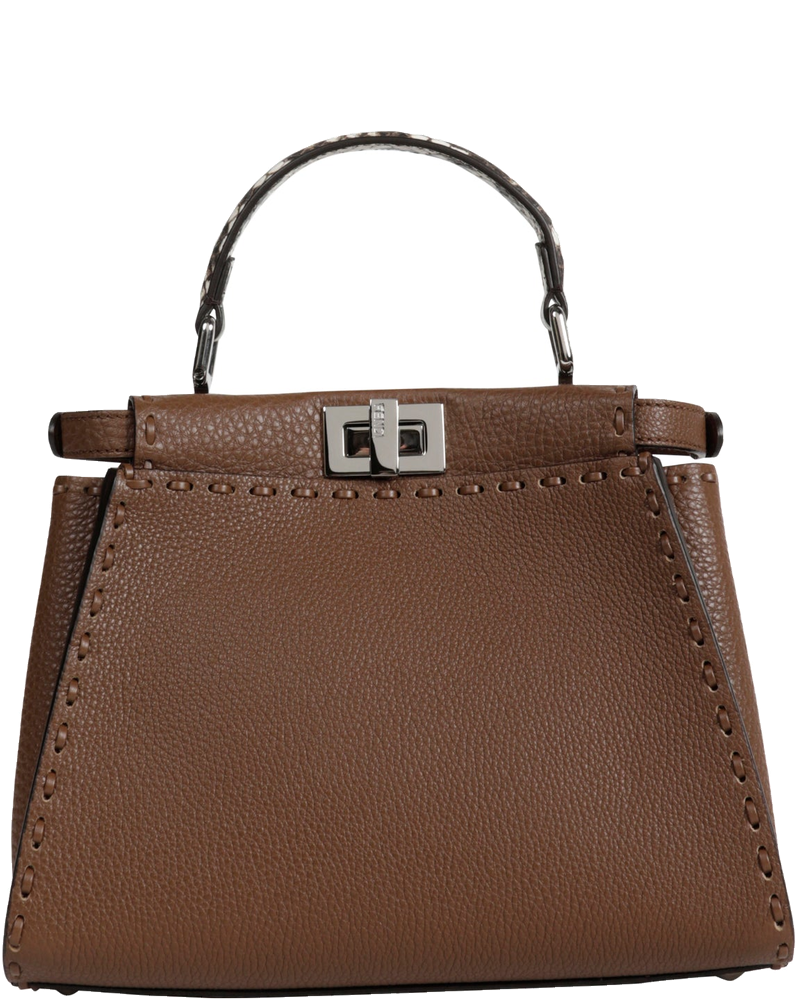 Mini Peekaboo Leather Top Handle Bag Fendi оригінал – Купити в Україні