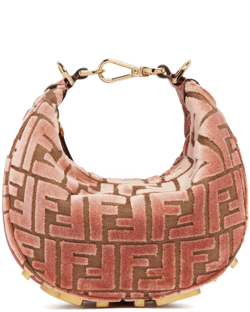 Pink Ff Jacquard Velvet Fendigraphy Mini Bag Fendi – Гарантія оригінальності
