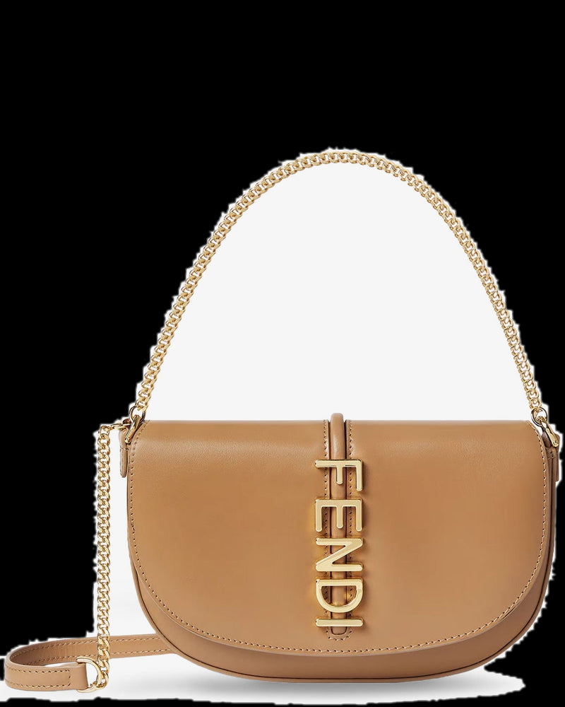 BG_REMOVED_CATALOG_Wallet On Chain Fendigraphy Leather Shoulder Bag - FENDI