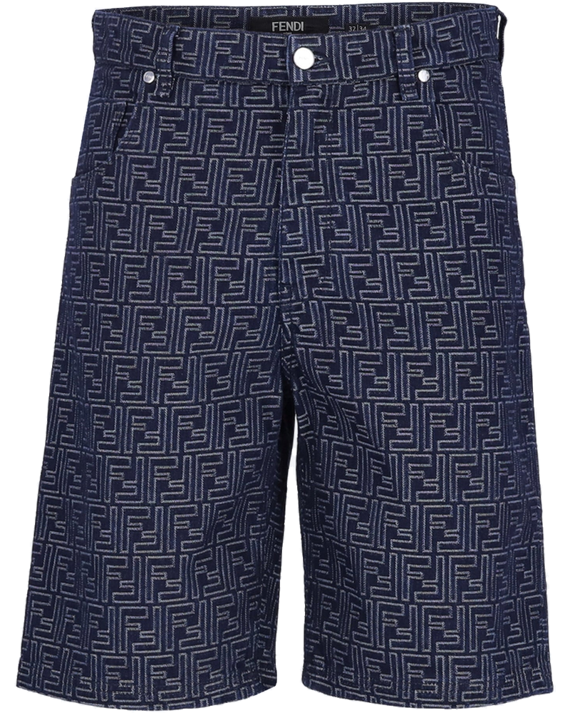 Blue Denim Ff Shorts Fendi – Гарантія оригінальності
